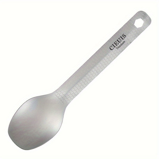 Titanium Dinner Fork and Spoon Set for Camping Hiking Picnic