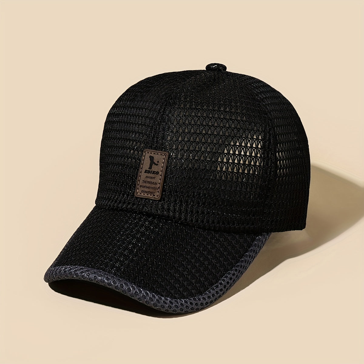Patched Full Net Baseball Cap Lightweight Outdoor Sunshade Mesh Hat