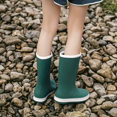 Quick Drying Flat Rain Boots Waterproof Non Slip Outdoor PVC Shoes