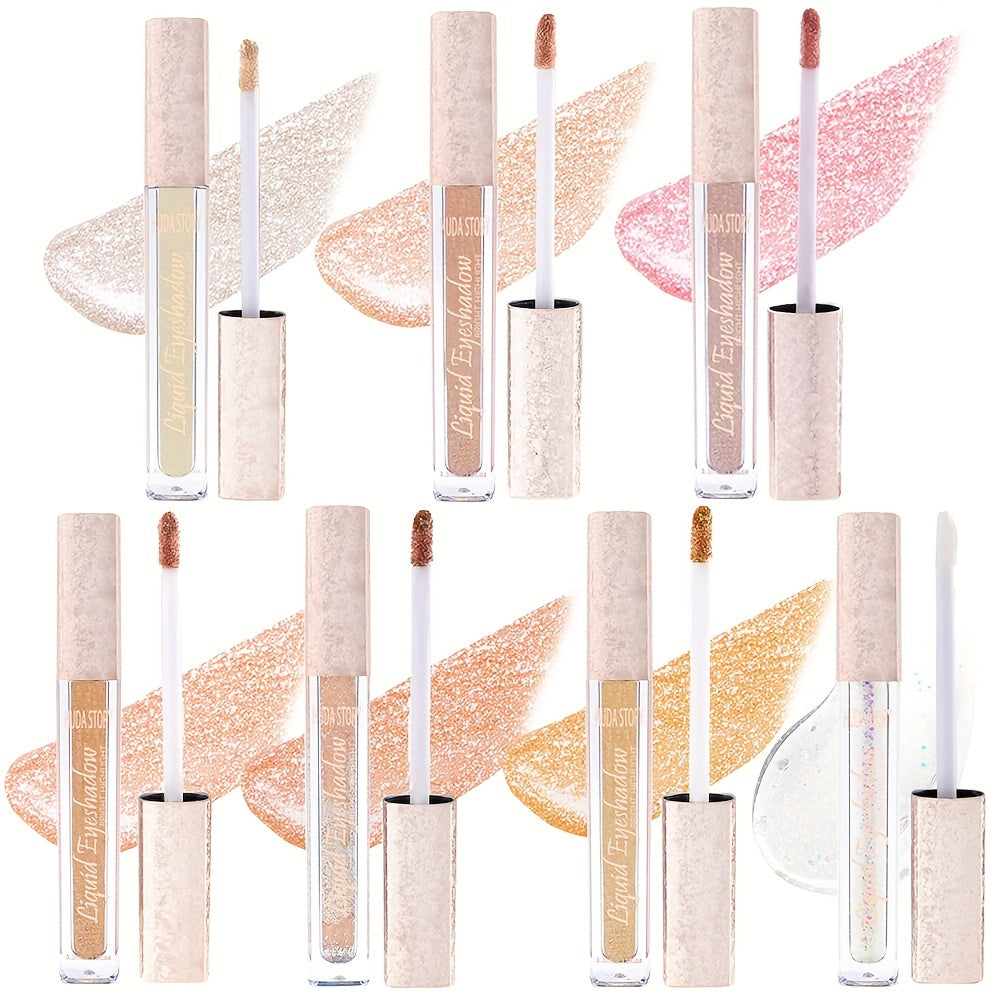 Pearly Eyeshadow Set & Lip Gloss Sparkling Cosmetics
