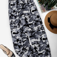 Camouflage Print Elastic Waist Jogger Pants for Women