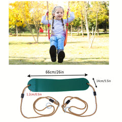 Kids Outdoor Swing Seat with Adjustable Ropes
