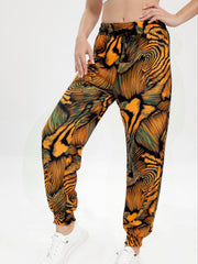 Drawstring Elastic Waist Loose Fit Jogging Pants