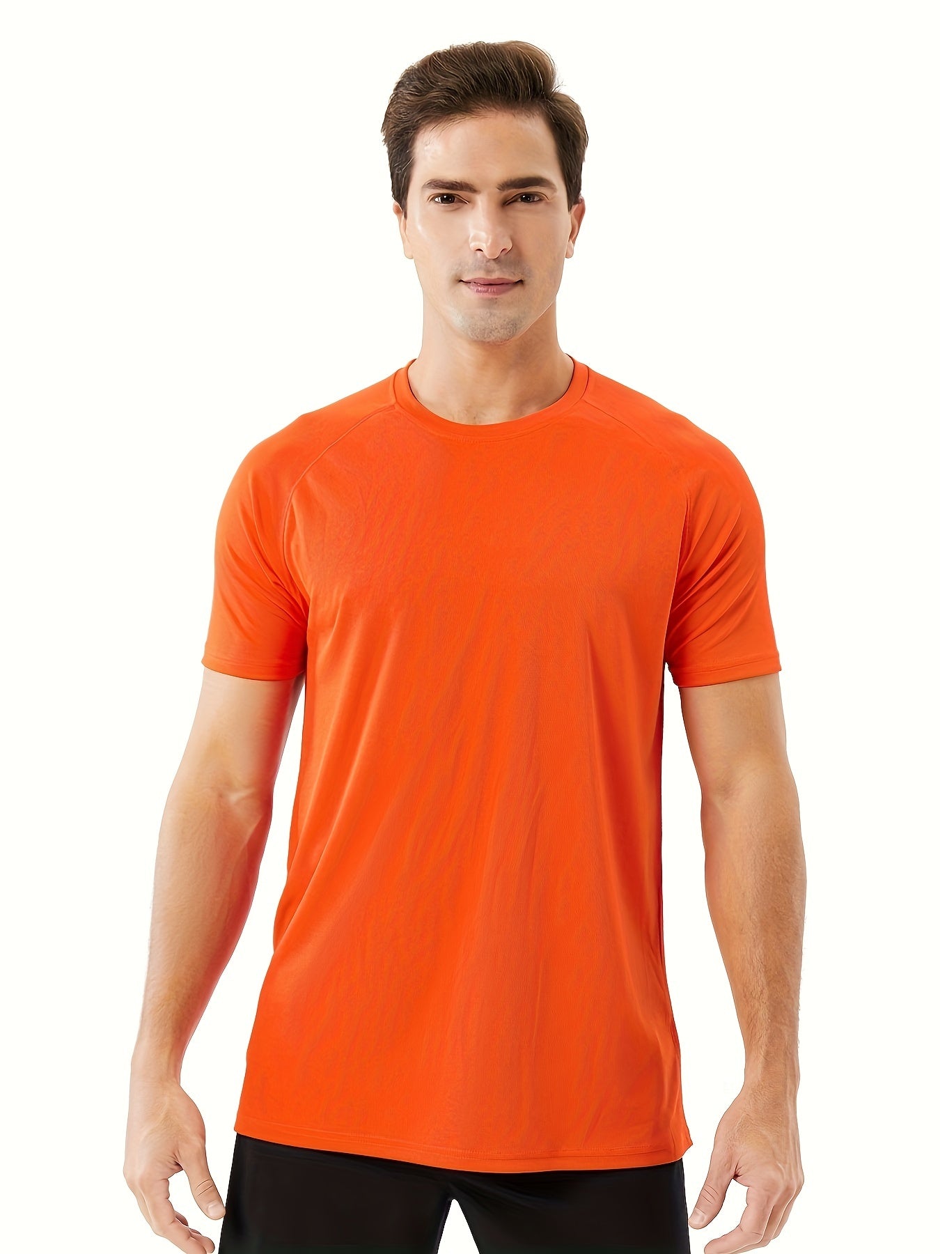Men's Stretch Round Neck Sports T-shirt