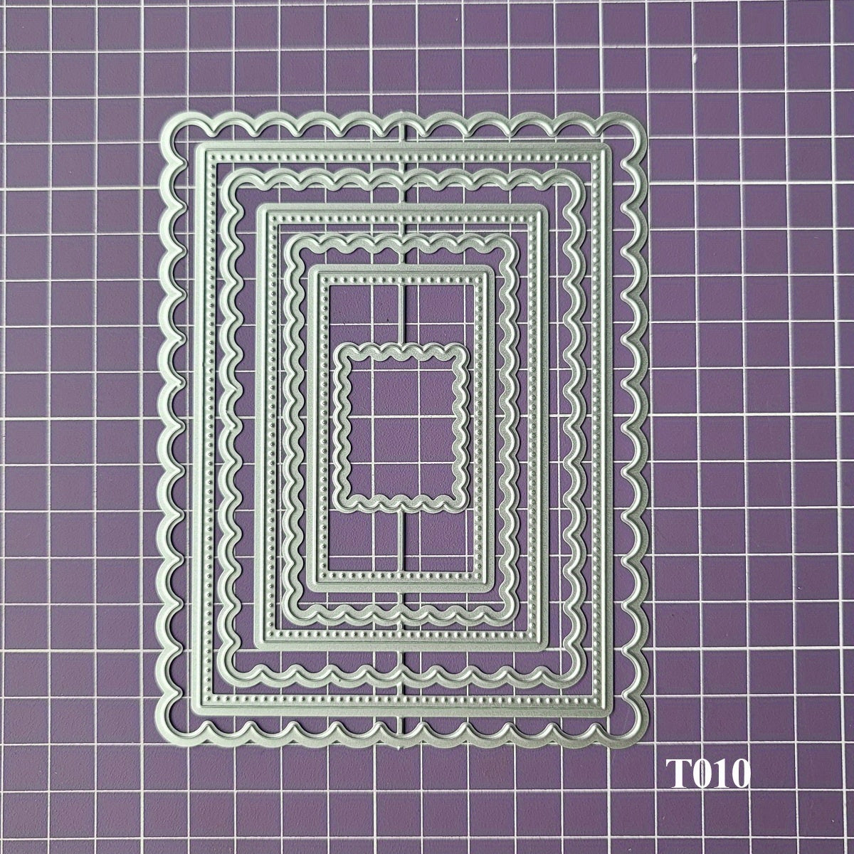 Rectangle Metal Cutting Dies DIY Scrapbook Etched Stencils For Paper Crafts