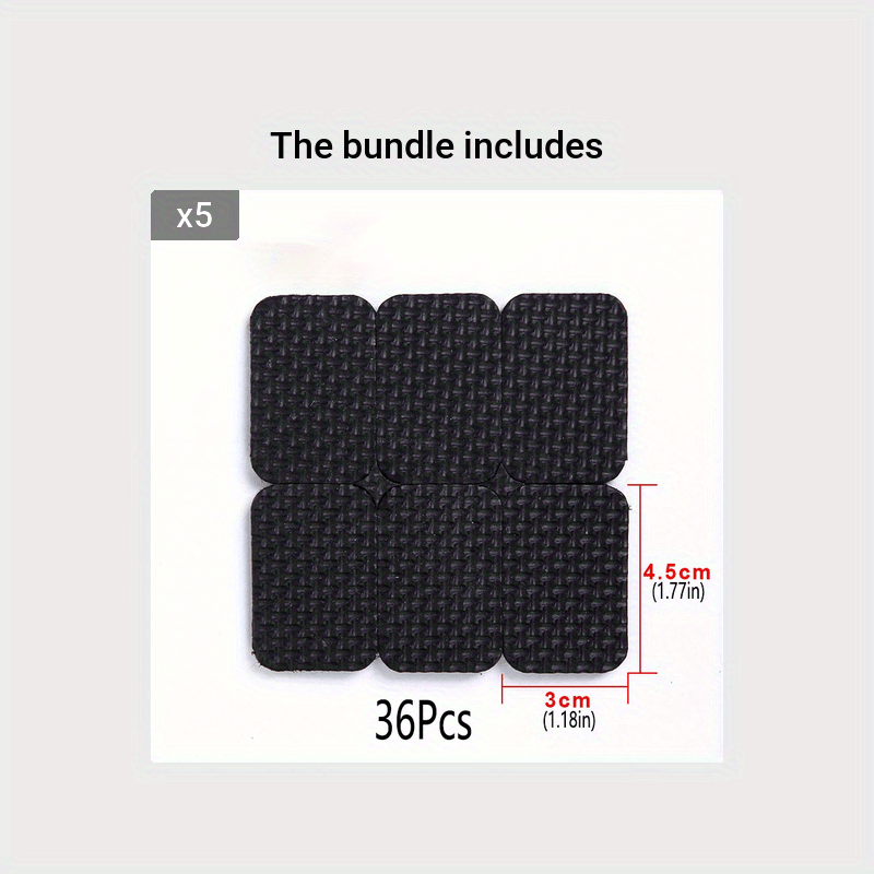 36pcs Chair Table Foot Pad Anti-collision Sticker Sofa Noise Reduction Mute