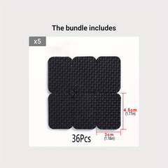 36pcs Chair Table Foot Pad Anti-collision Sticker Sofa Noise Reduction Mute