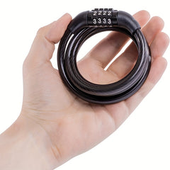 3in Bike Lock Cable 7mm Combination Bicycle Lock for Outdoor Equipment