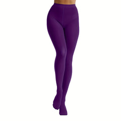 High Waist Slim Pantyhose Elastic Footed Stockings