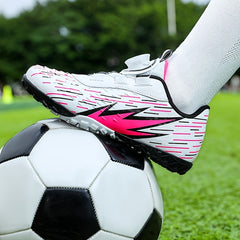 Boys Soccer Shoes TF Cleats Lightweight Athletic Football Shoes