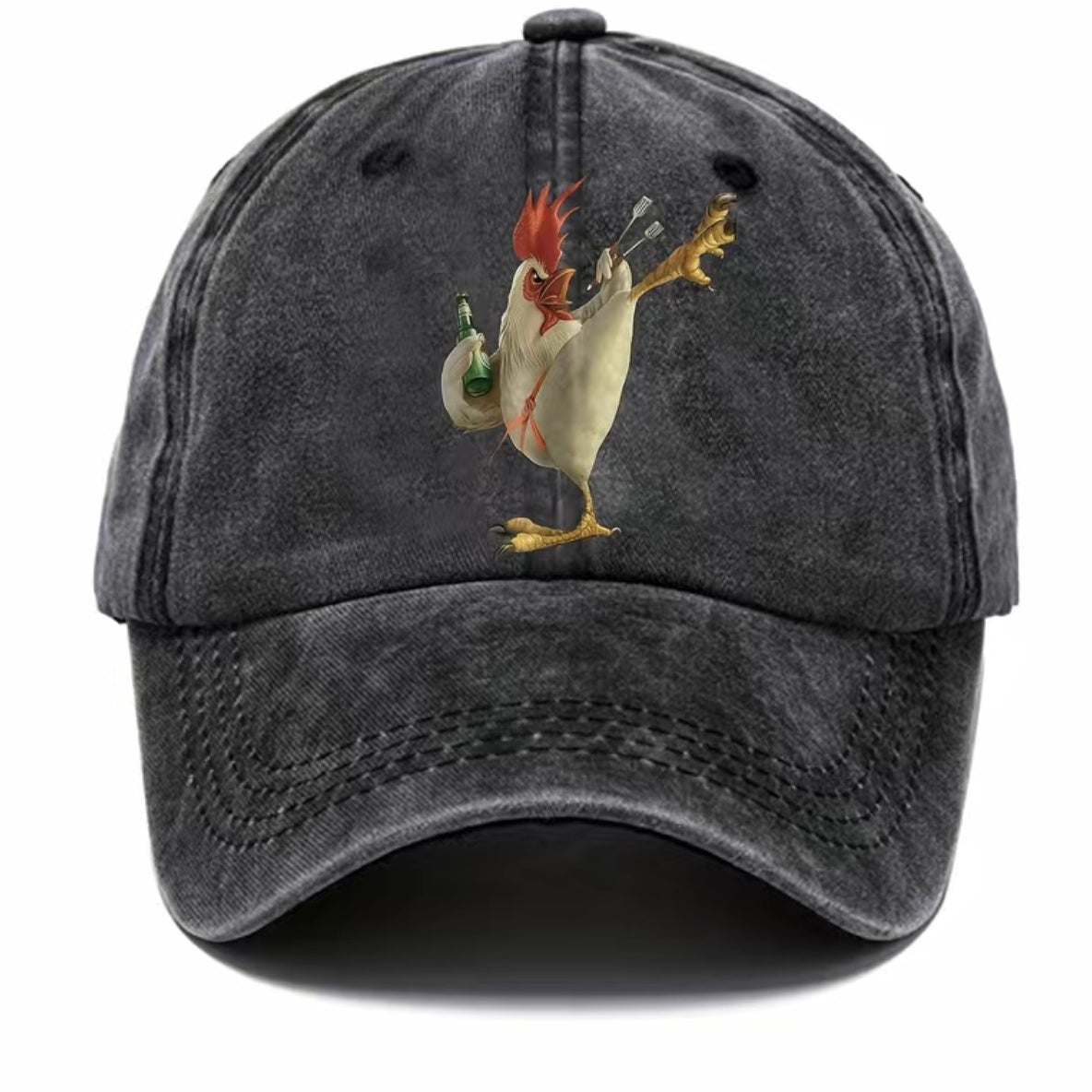 Fashionable Washed Embroidered Baseball Cap - Outdoor Hiking Cycling Travel