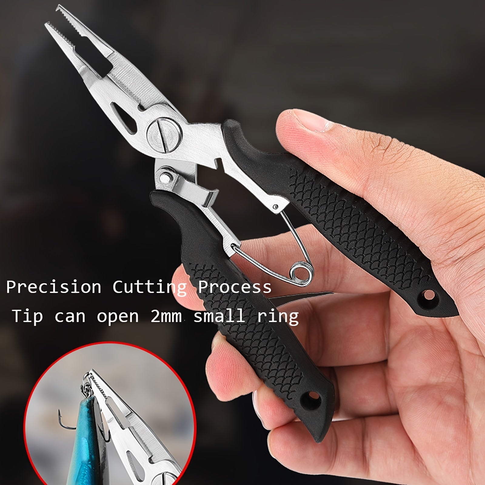 Fishing Plier Fish Lip Gripper Hook Remover Multifunctional Gear