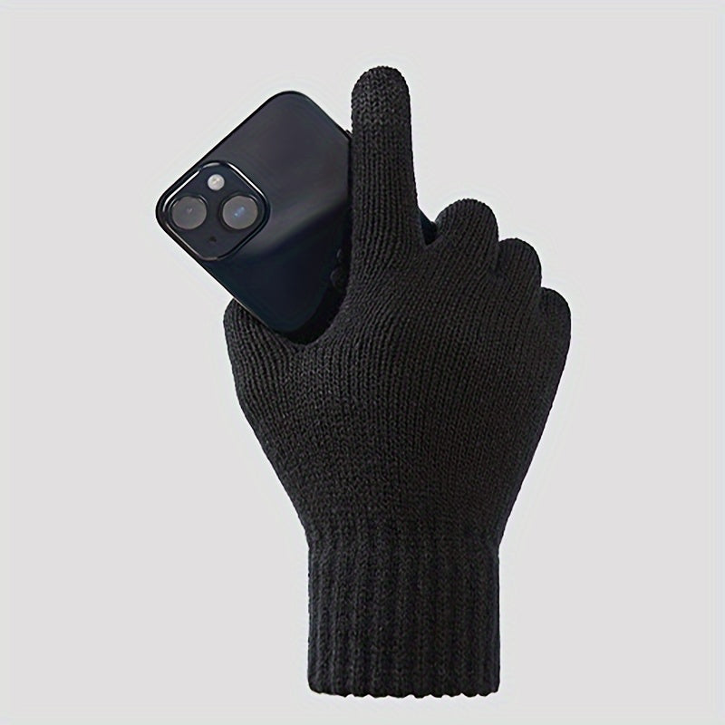 Warm Knitted Touch Screen Gloves Windproof Motorcycle Gloves