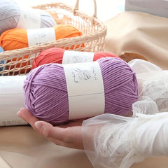 2pcs Thick Yarn Balls for DIY Crochet & Knitting Scarves Hats Gloves