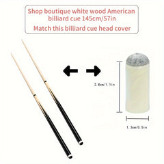 8pcs Cue Tip Cover Replacement Billiard Accessories