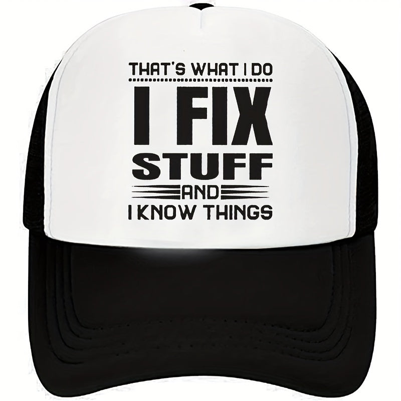 Men's Washed Sunshade Baseball Cap Adjustable Mesh Cap