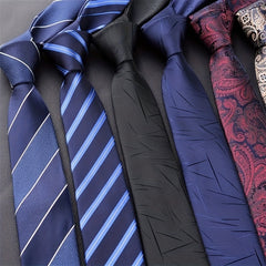 Red Polyester Jacquard Tie For Men - Business/Wedding Necktie