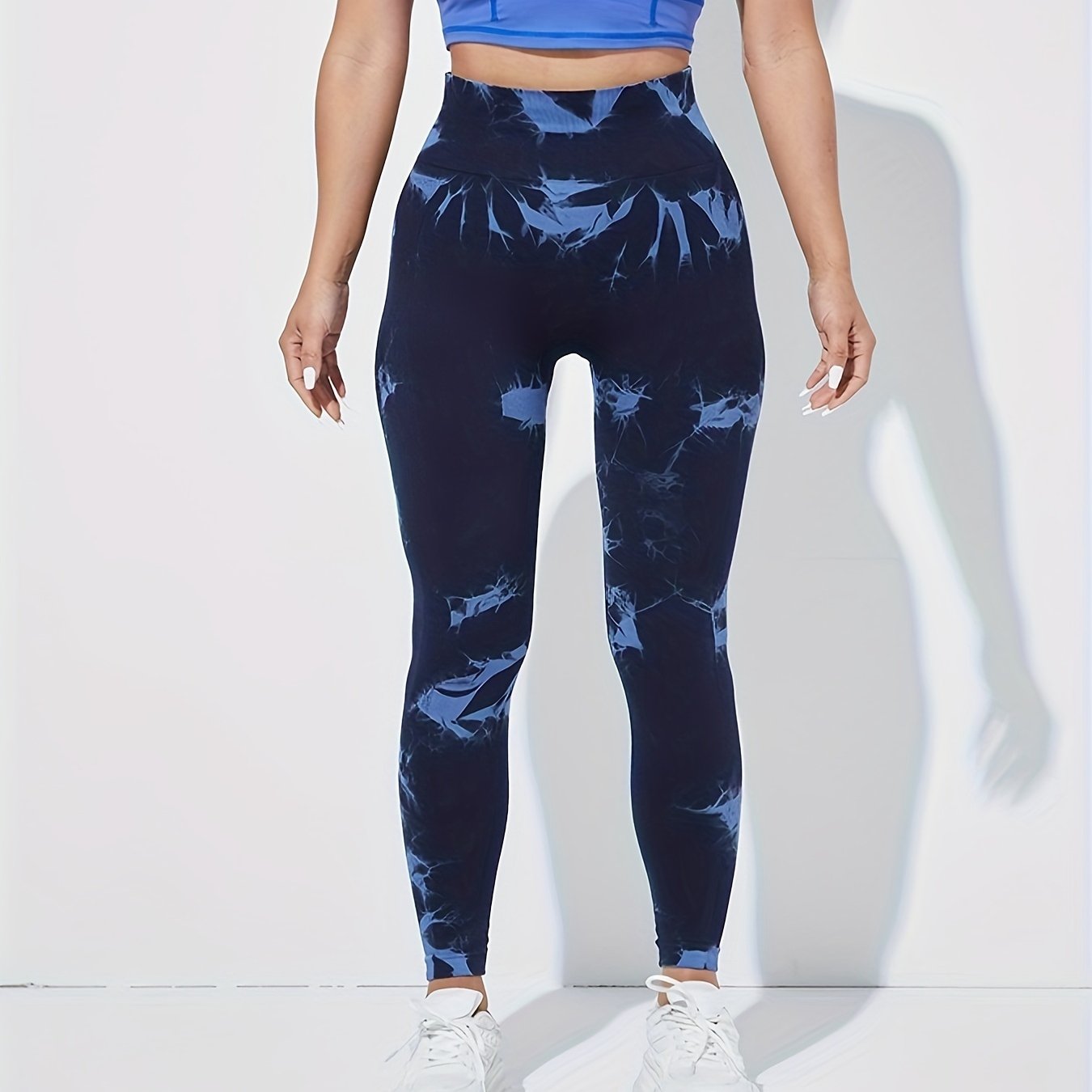 Tie Dye High Waist Yoga Pants High Stretch Running Fitness Workout Leggings