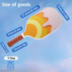 Lightweight Pickleball Paddle Set Fiberglass Honeycomb Core