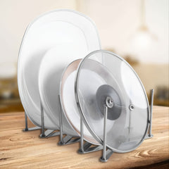 Adjustable Kitchen Pot & Pan Organizer Rack Stainless Steel Storage