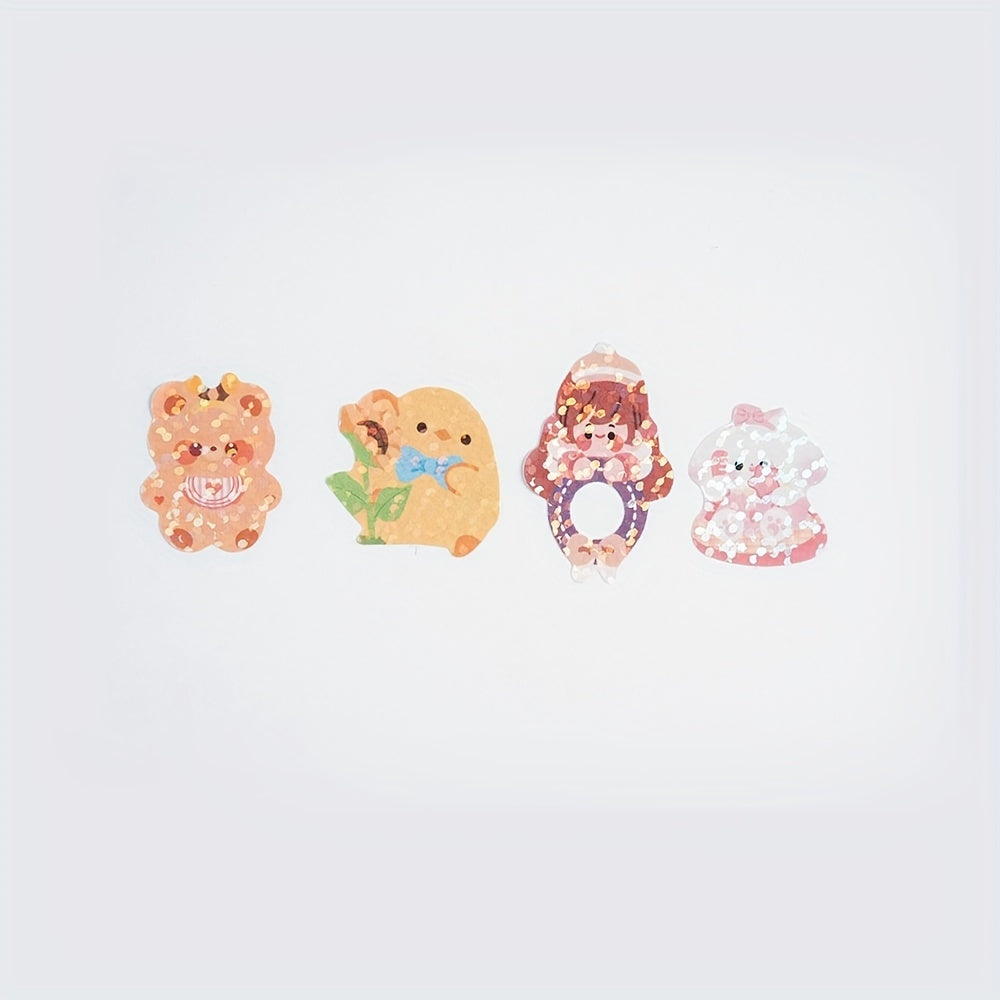 200 Unique Laser Stickers for Girls - Perfect for DIY Journals & Toys