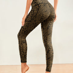 Casual Yoga Pants Slim Fit High Stretch With Pocket Yoga Leggings