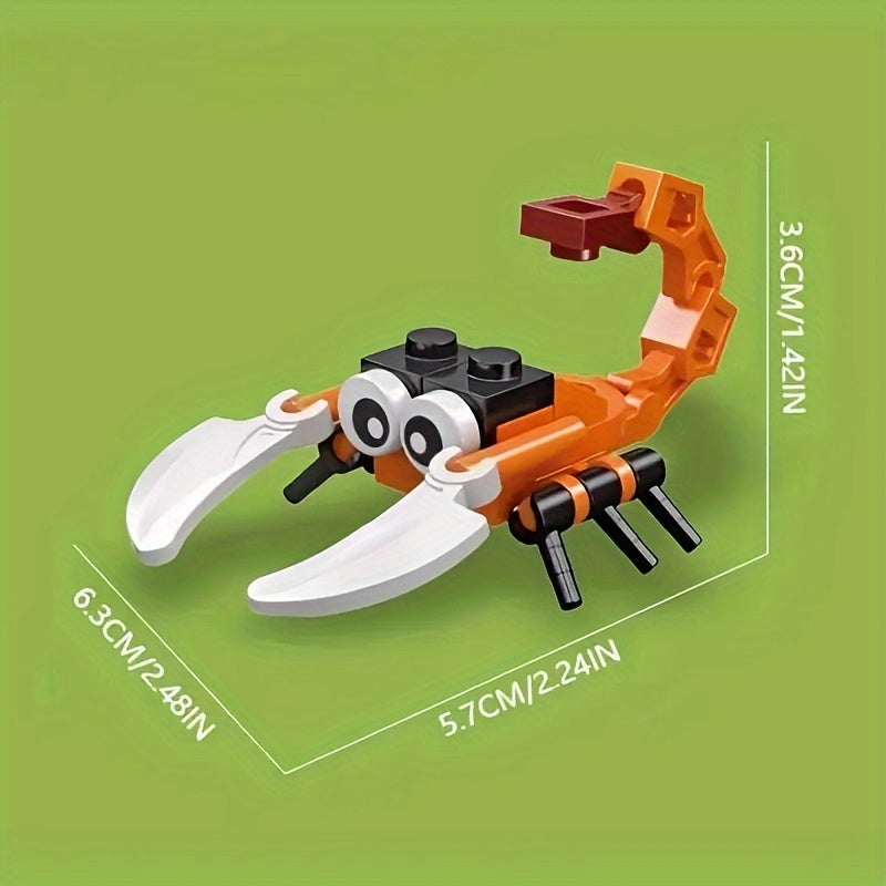 12pcs Insect Animal Party Building Blocks Educational Toys