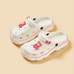 Women's Bear Garden Clogs Hollow Out Slide Shoes