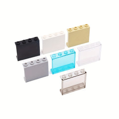 15pcs Small Particle Building Blocks MOC Parts 1x4x3 Wall Panels Glass