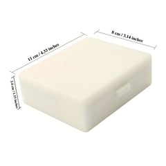 30PCS Biology Glass Microscope Slides Storage Box Case Plastic Rectangular
