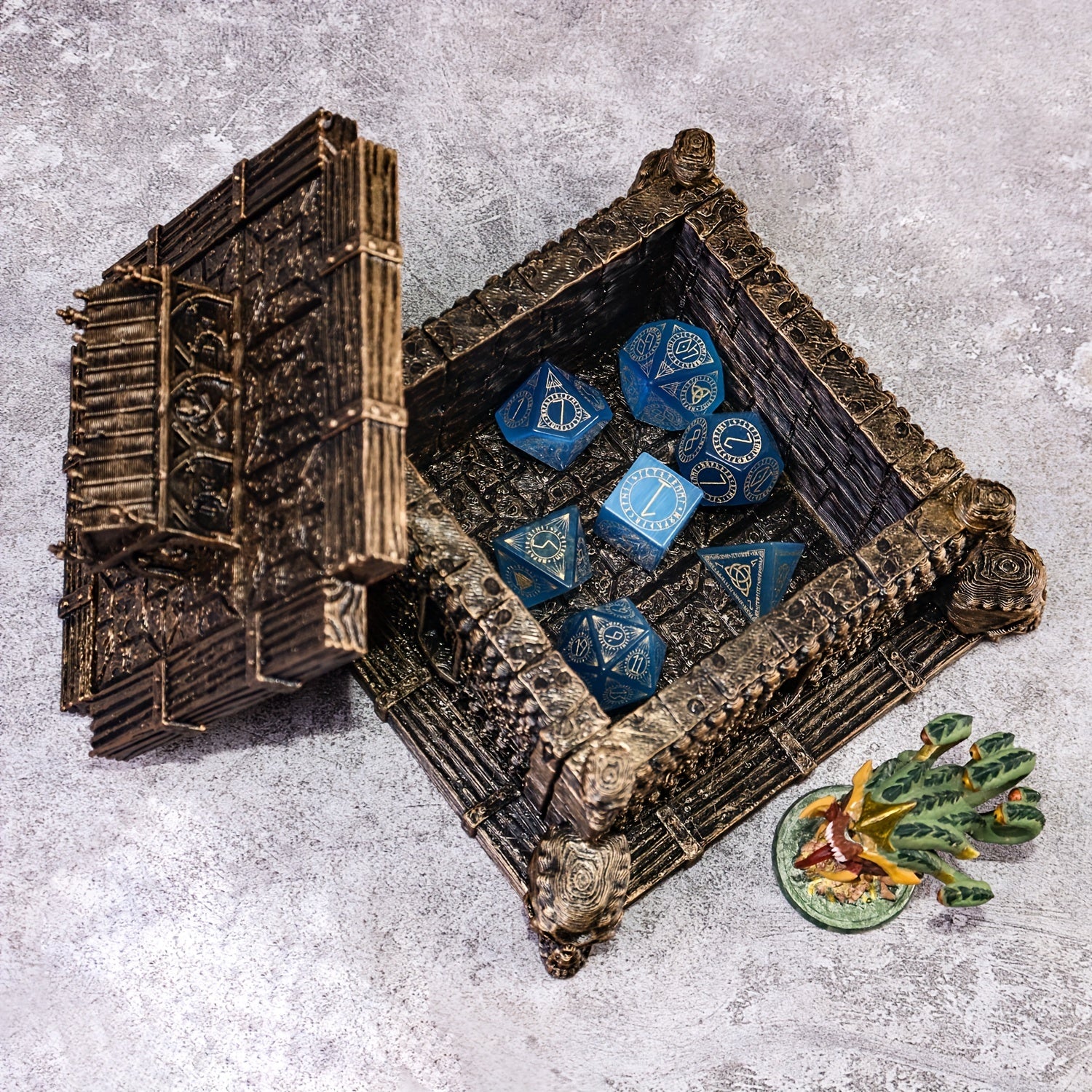 Skull Dice Box Dice Storage Dice Holder For Dice Collectors