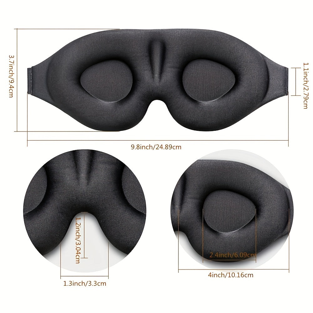 3Pcs 3D Contoured Sleep Eye Mask for Travel Nap Yo