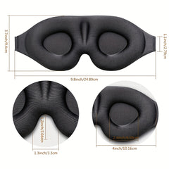 3Pcs 3D Contoured Sleep Eye Mask for Travel Nap Yo