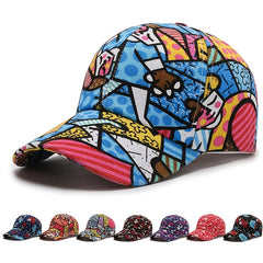 Graffiti Printed Cap for Style & Sun Protection