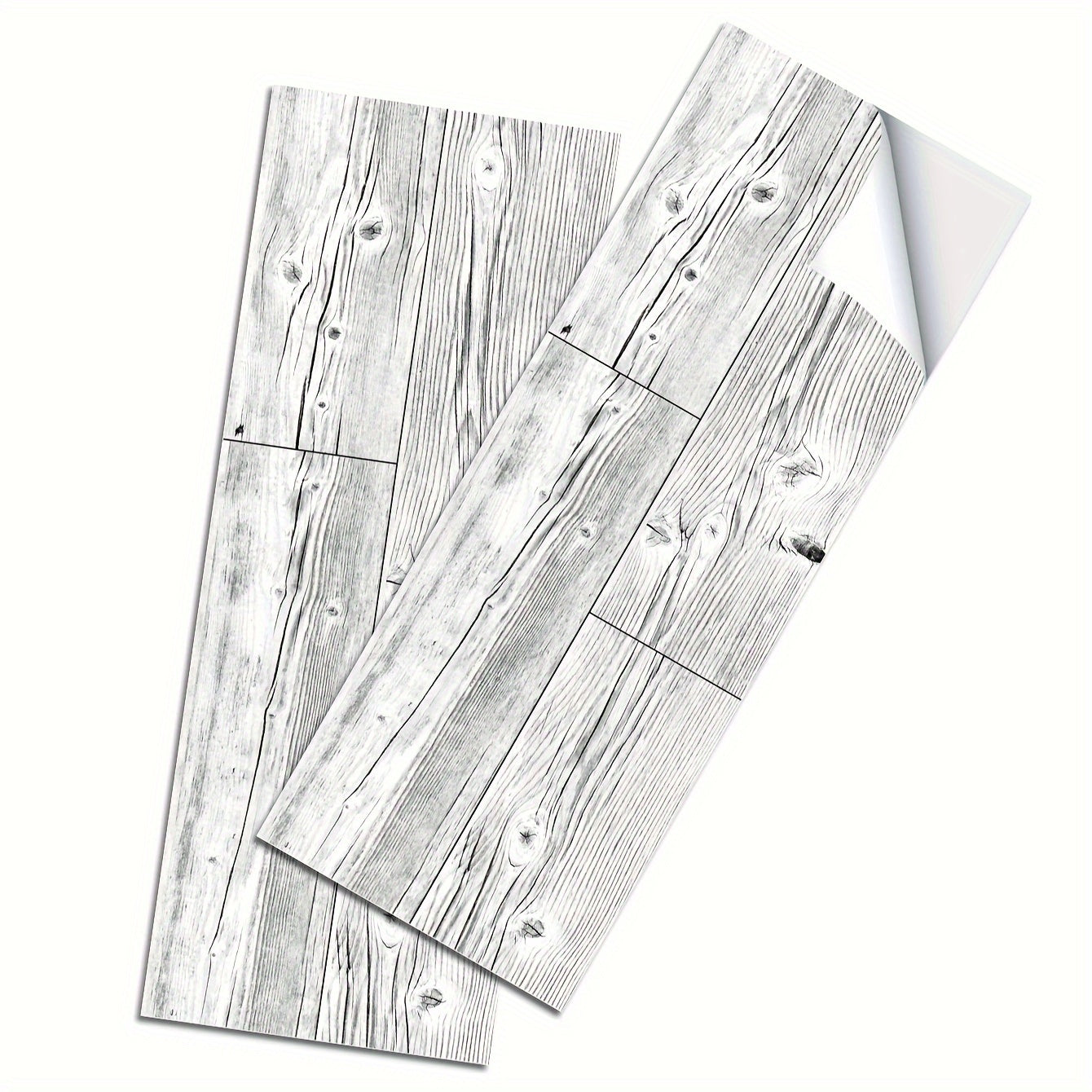 5pcs Wood Pattern Adhesive Floor Tiles PVC Flooring Peel And Stick
