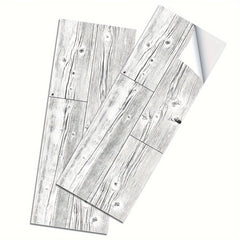 5pcs Wood Pattern Adhesive Floor Tiles PVC Flooring Peel And Stick