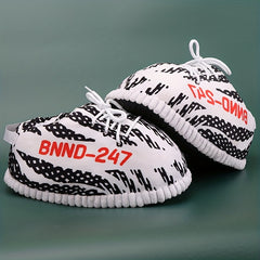 Men's Cozy Striped Home Slippers