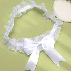 Wide Lace Garter Belt Non slip Satin Bowknot Legs Band