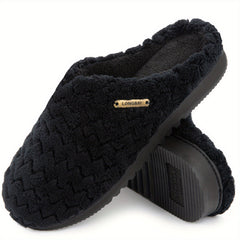 Women's Plush Lined Slippers Closed Toe Slip On Home Shoes