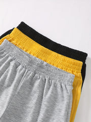 Boys Cargo Pants Elastic Waist Jogger with Pocket