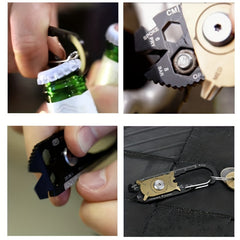 Portable Keychain Buckle Tool for Outdoor Camping Hiking