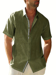 Men's Short Sleeve Resort Shirt for Summer Vacay