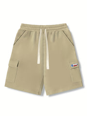 Men's Comfy Elastic Waist Cargo Shorts for Summer
