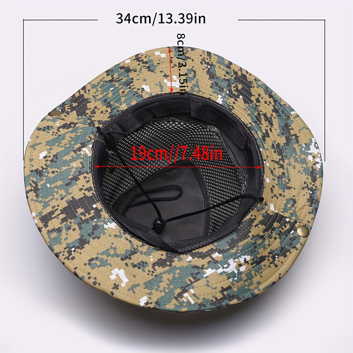 Camouflage Fishing Hat UV Protection Lightweight Hat