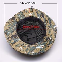 Camouflage Fishing Hat UV Protection Lightweight Hat