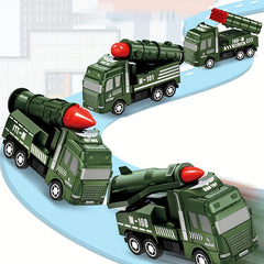 Pull Back Military Armored Car Toy Rocket Car