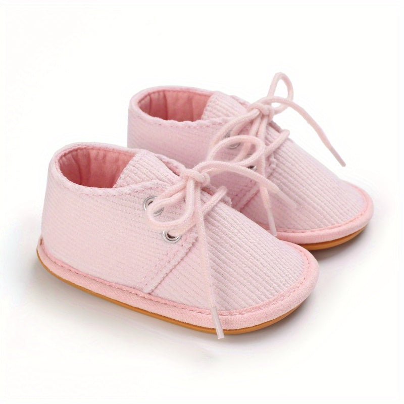 Casual Lace Up Boots For Baby Boys And Girls Lightweight Non Slip Walking Shoes
