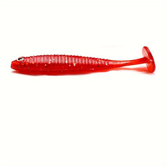 8pcs Paddle Tail Soft Lure Swimbait Fishing Accessories