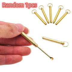 Portable Metal Ear Spoon Key Chain Pendant