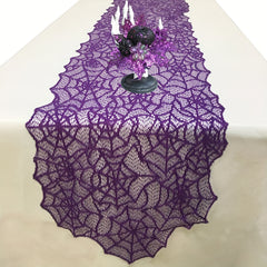 Halloween Spider Web Table Runner Party Decoration Supplies